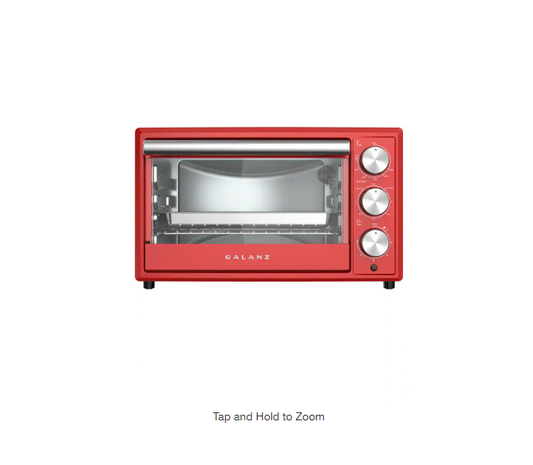 Galanz  0.9 Cu.Ft Retro Hot Rod Red Toaster Oven