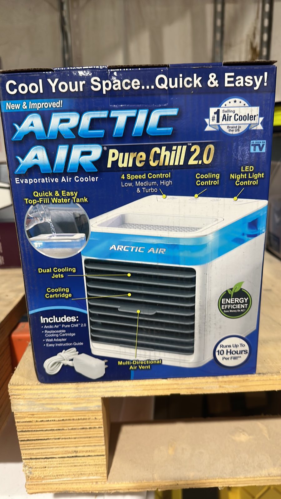 ARCTIC AIR  76 CFM 4 Speed Portable Evaporative Cooler for 45 sq. ft.